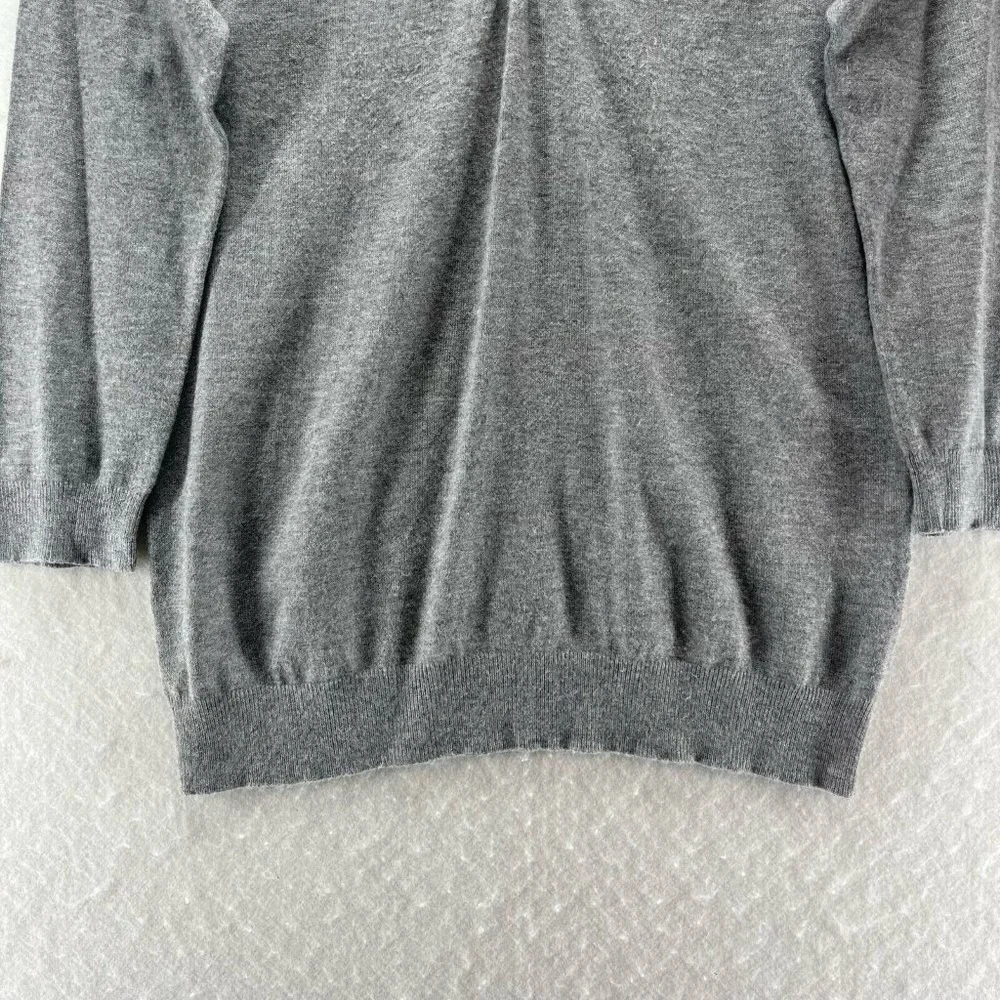 Marks & Spencer Sweater Womens Sz UK12 S Viscose Blend 3/4 Sleeve Pullover Gray - Picture 4 of 12